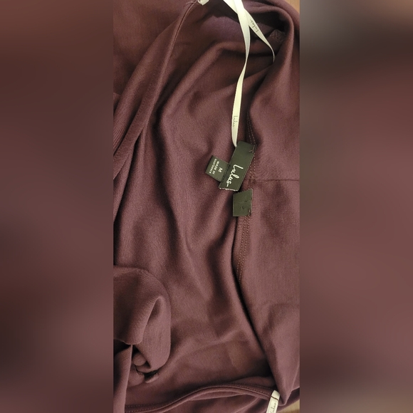 LULU'S DARK PURPLE HALTER MIDI DRESS SIZE MEDIUM - Picture 7 of 7